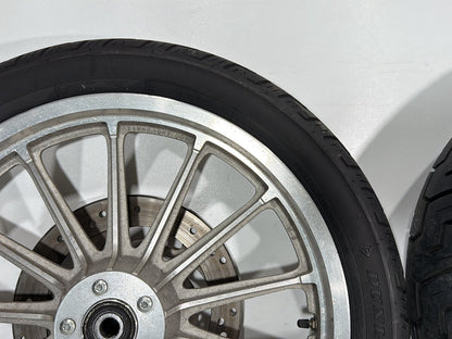 2002 Harley Dyna FXD Super Glide OEM Front & Rear Wheel Rim Tire