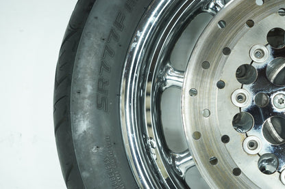 2007 - 2012 Harley-Davidson Touring CVO Electra Screamin Eagle Front Wheel Rim Tire 130/90B16