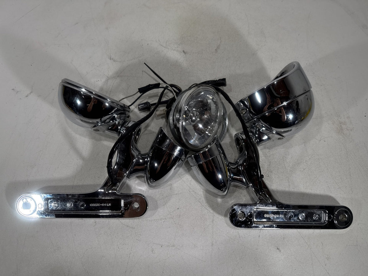 04 Harley Electra Glide CVO Screamin OEM Front Left Right Turn Signal Indicators