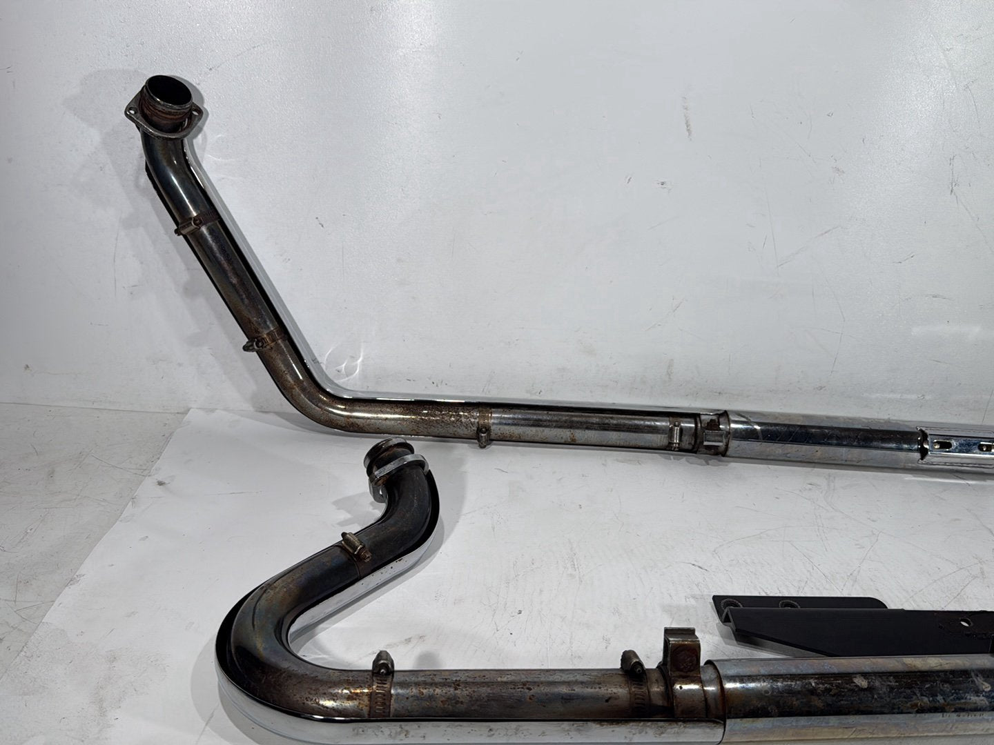 1998 Harley Softail Custom FXSTC OEM Exhaust Header Pipes Vance & Hines
