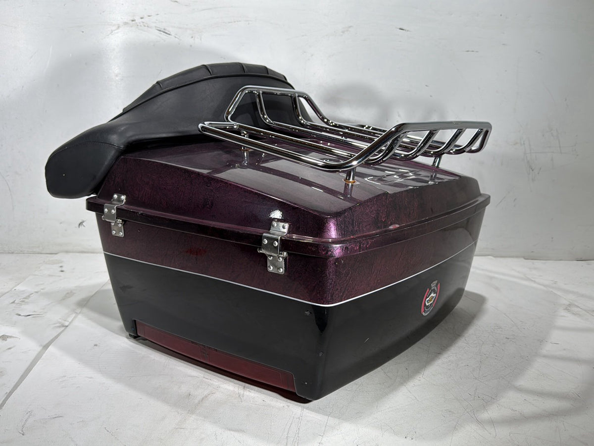 1990 Harley Electra Glide Touring Sport OEM Pass Backrest Tour Pak Luggage NOKey