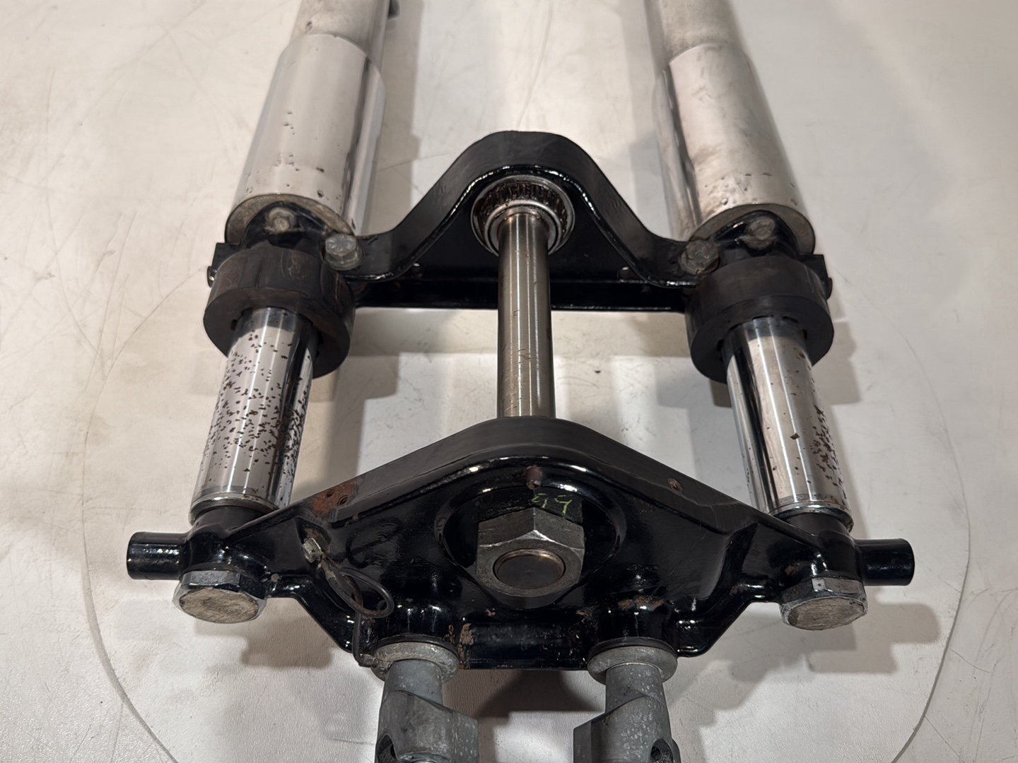 2007 - 2012 Harley-Davidson Touring Street Glide Front Triple Tree Set & LH RH Fork Legs Sliders