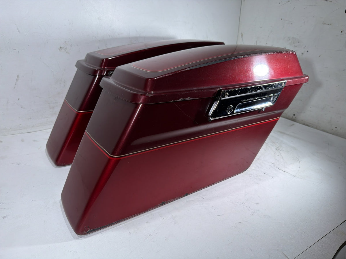 2008 Harley Electra Glide Touring Ultra OEM Left Right Saddlebags Luggage NOKey