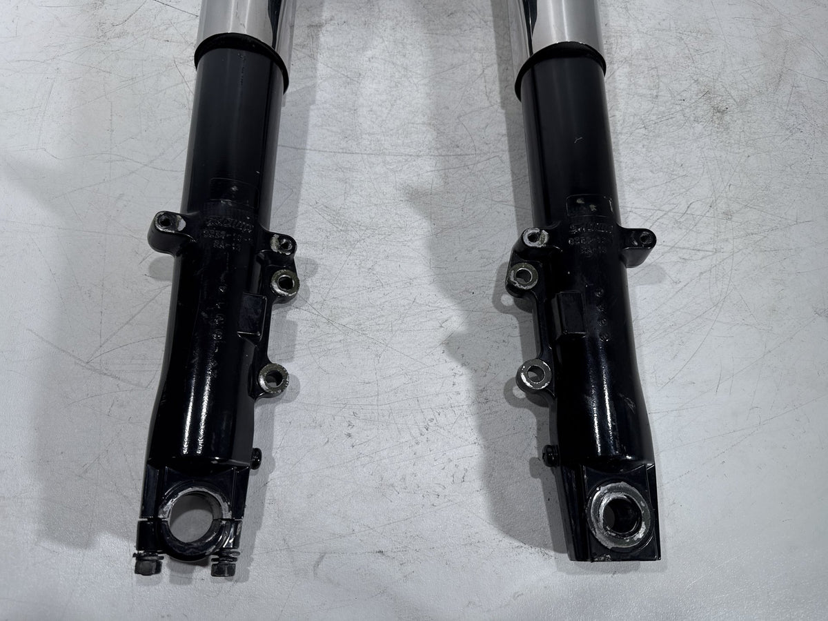 10 Harley Road King Touring OEM Front Triple Tree Set & LH RH Fork Legs Sliders