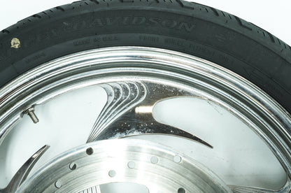 1986 - 2003 Harley-Davidson Sportster Hugger Front & Rear Wheel Rim Tire 43499-84