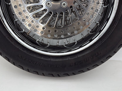 1999 - 2006 Harley-Davidson Touring Electra Glide Ultra Front Wheel Rim Tire Spoked 43440-05A