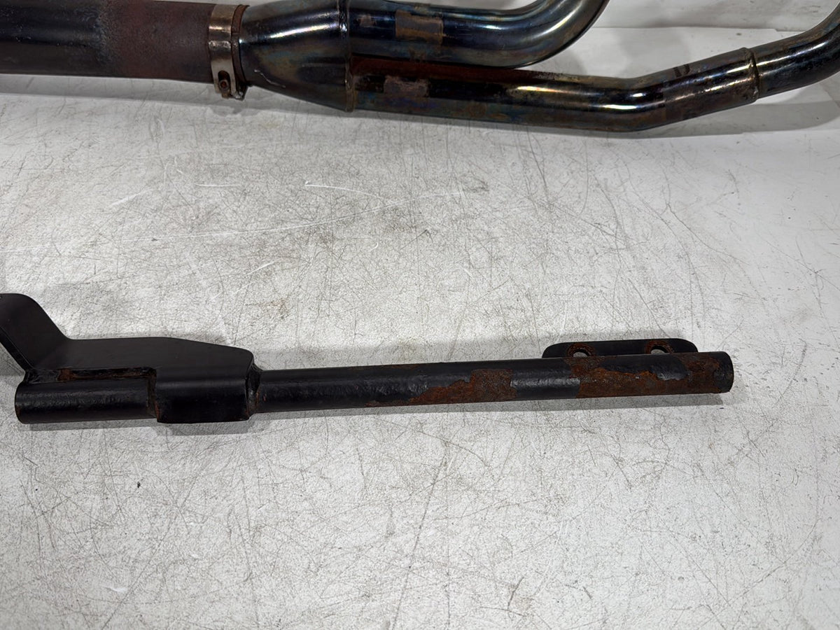 2007 Harley Dyna Street Bob FXDB Exhaust Header Pipe Muffler 2 into 1 BASSANI
