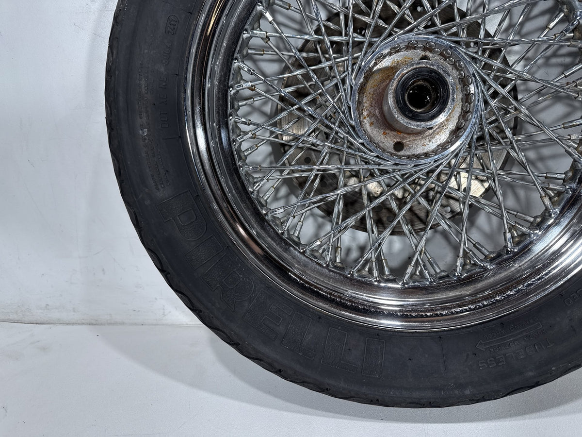 1995 Harley Heritage Softail Classic OEM Front Wheel Rim Tire Spoked MT90B16 16"