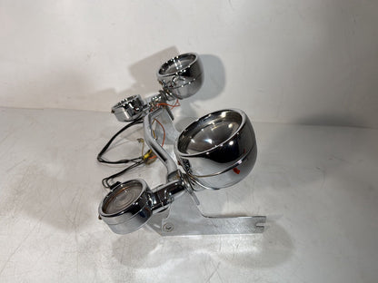 1984 - 1998 Harley-Davidson Touring Electra Glide Classic Front Turn Signal Indicators Aux Light Bar