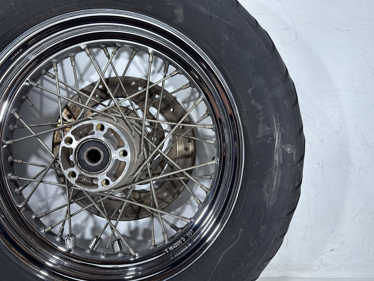 2001 Harley Heritage Softail Classic OEM Rear Wheel Rim Tire Spoked MT90B16 16"