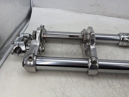 2007 Harley Dyna Street Bob FXDBI OEM Front Triple Tree Set & LH RH Fork Legs Sliders