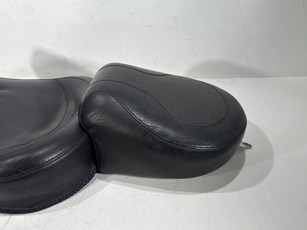 2000 Harley Dyna Wide Glide Passenger Rider Driver Seat Saddle Mustang * TORN *