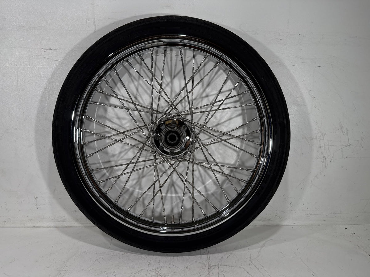 2003 Harley Softail Deuce FXSTDI OEM Front Wheel Rim Tire Spoked 90/80-21 21"