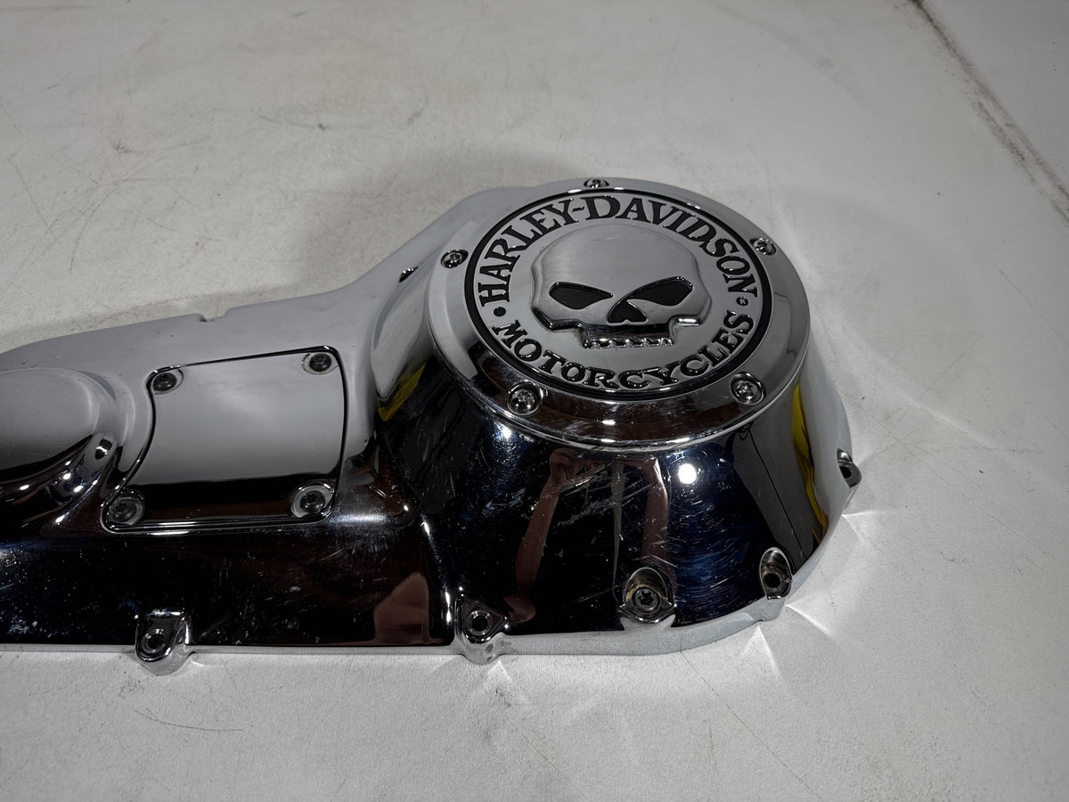2001 Harley Electra Glide Touring Classic OEM Outer Primary Clutch Cover SKULL
