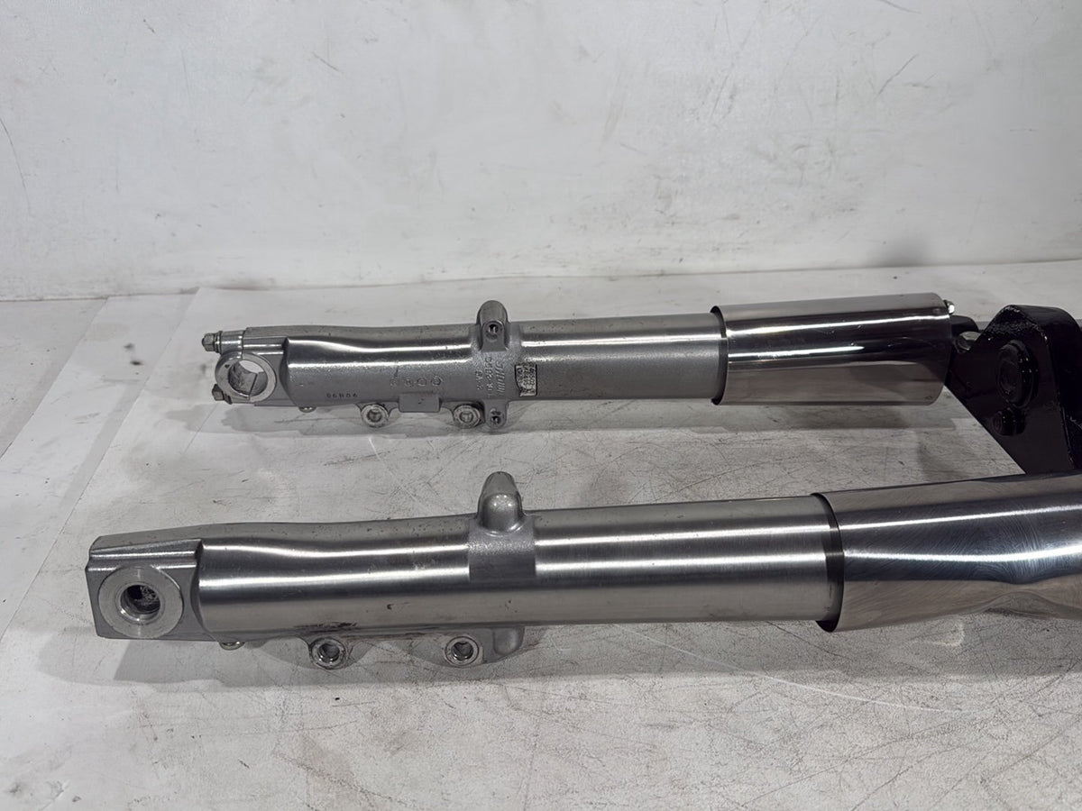 07 Harley Street Glide Touring OEM Front Triple Tree Set LH RH Fork Legs Sliders