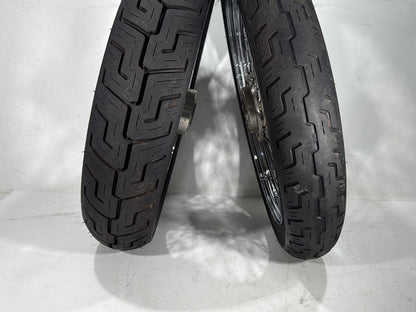 2001 Harley Sportster 883 Hugger XLH883 OEM Front Rear Wheel Rim Tire Spoked