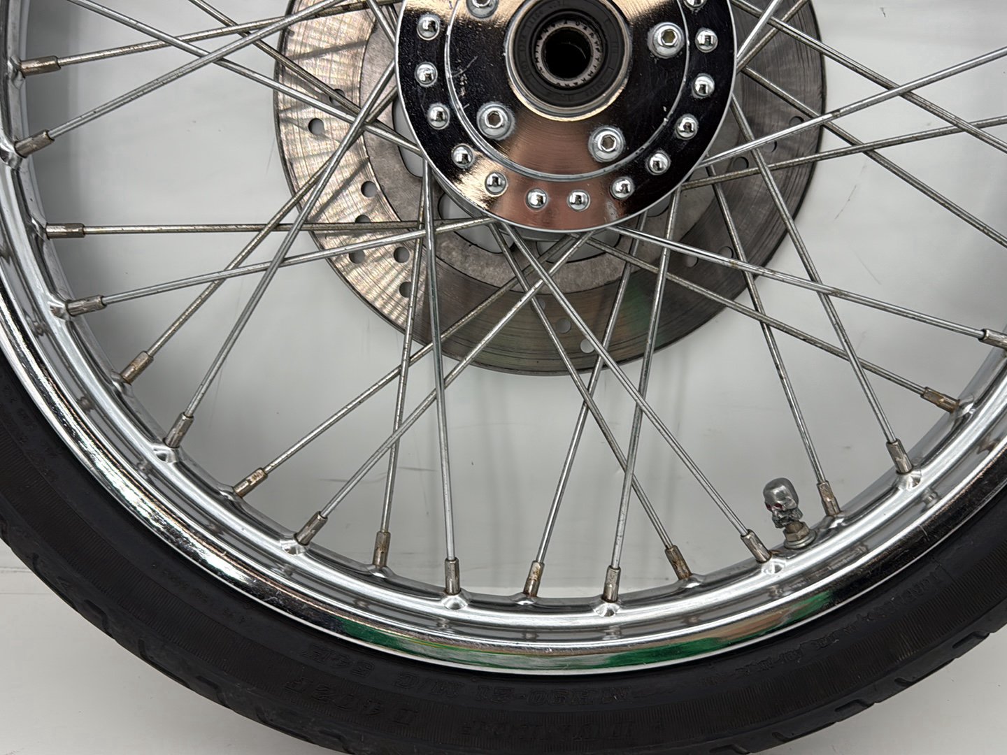 1993 Harley Sportster XLH883H Hugger 883 OEM Front Wheel Rim Tire Spoked