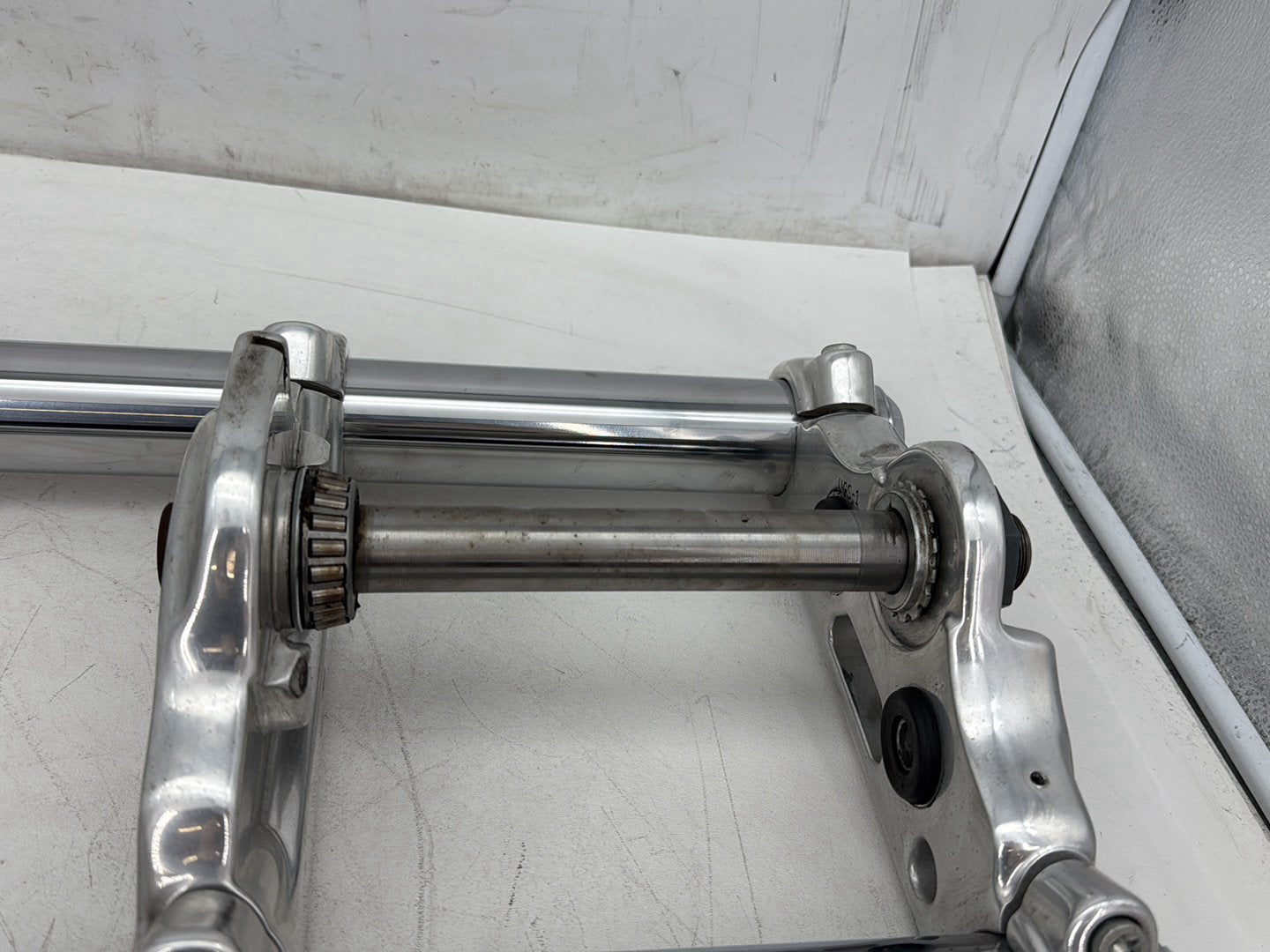 2010 Harley Dyna Fat Bob FXDF OEM Front Triple Tree Set & LH RH Fork Legs Sliders