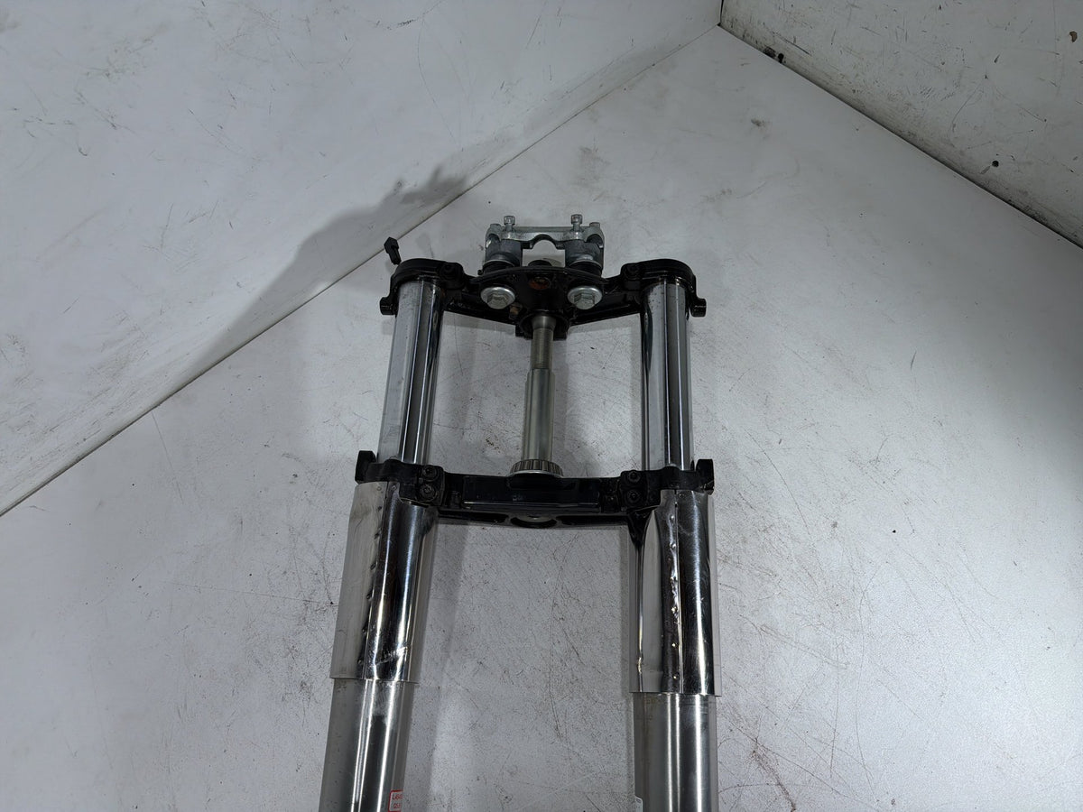 15 Harley Electra Glide Touring Front Triple Tree Set & LH RH Fork Legs Sliders