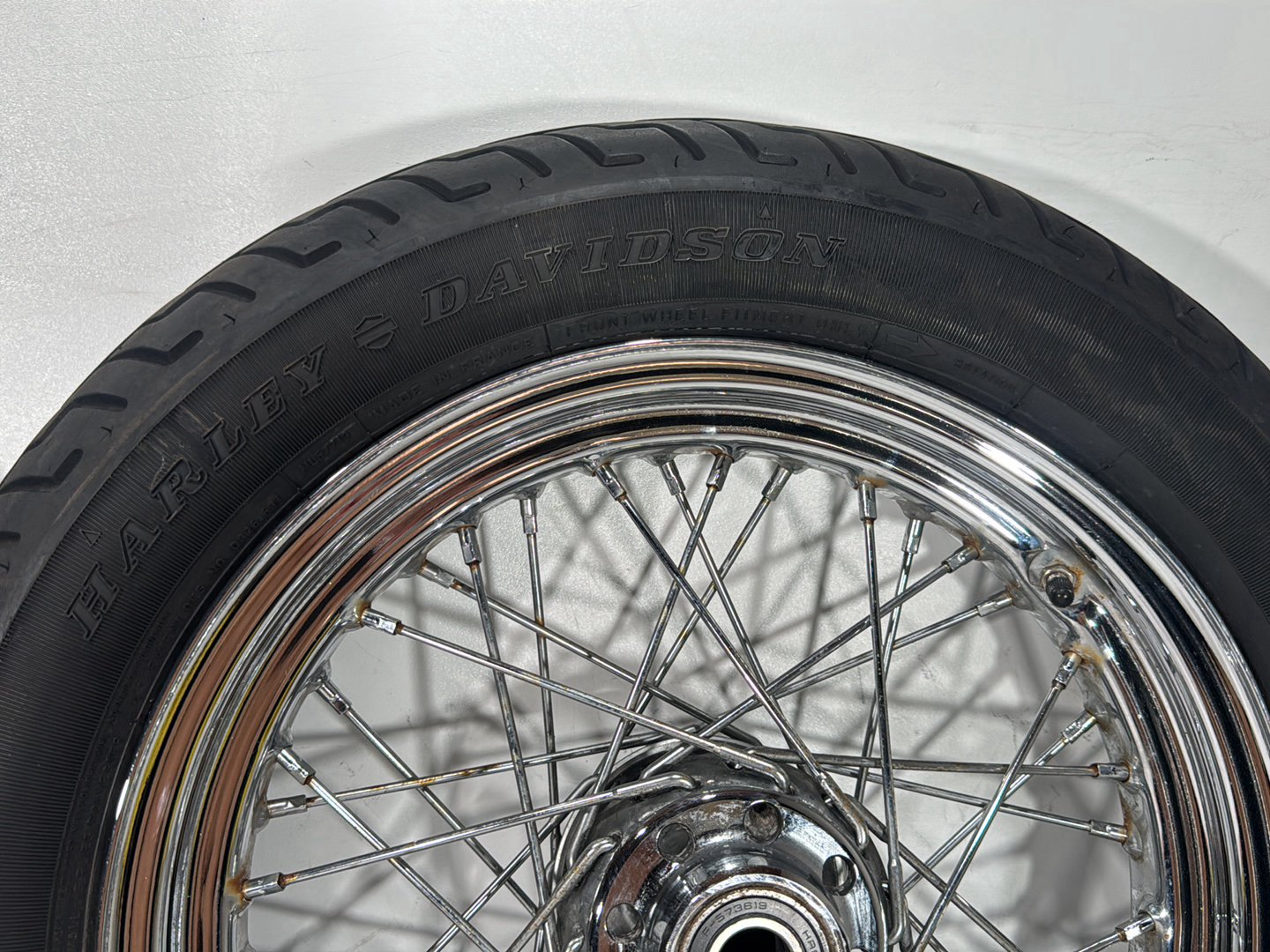 2013 Harley Heritage Softail Classic FLSTC OEM Front Rear Wheel Rim Tire Spoked