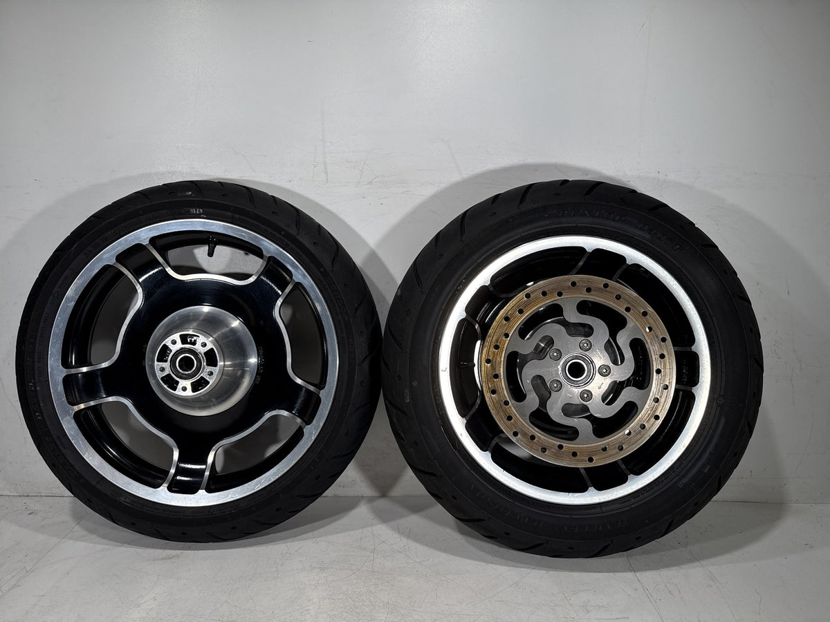 2012 Harley Street Glide Touring FLHX OEM Front & Rear Wheel Rim Tire 17" 16"