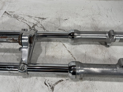 2004 Harley Dyna Super Glide FXDI OEM Front Triple Tree Set & LH RH Fork Legs Sliders