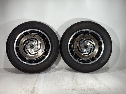 2007 Harley Street Glide Touring FLHX OEM Front & Rear Wheel Rim Tire