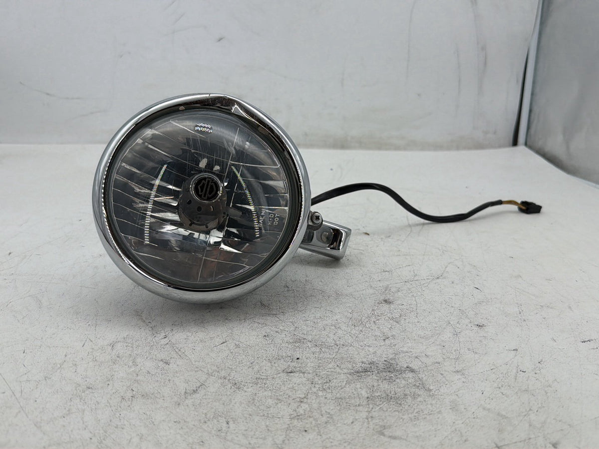 2006 Harley Sportster 1200 XL1200C Headlight Halogen Dented Scratched