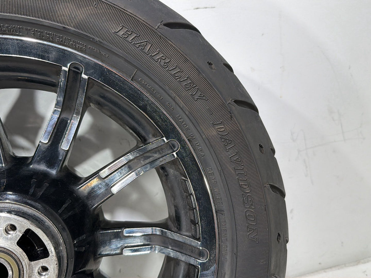 2014 Harley Electra Glide Touring Ultra OEM Rear Wheel Rim Tire 180/65B16 16"