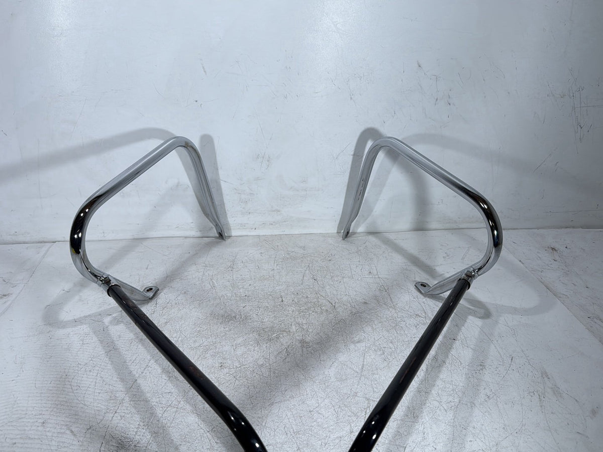 2005 Harley Road King Touring Police OEM Rear Left Right Saddlebag Guard Rails Bar