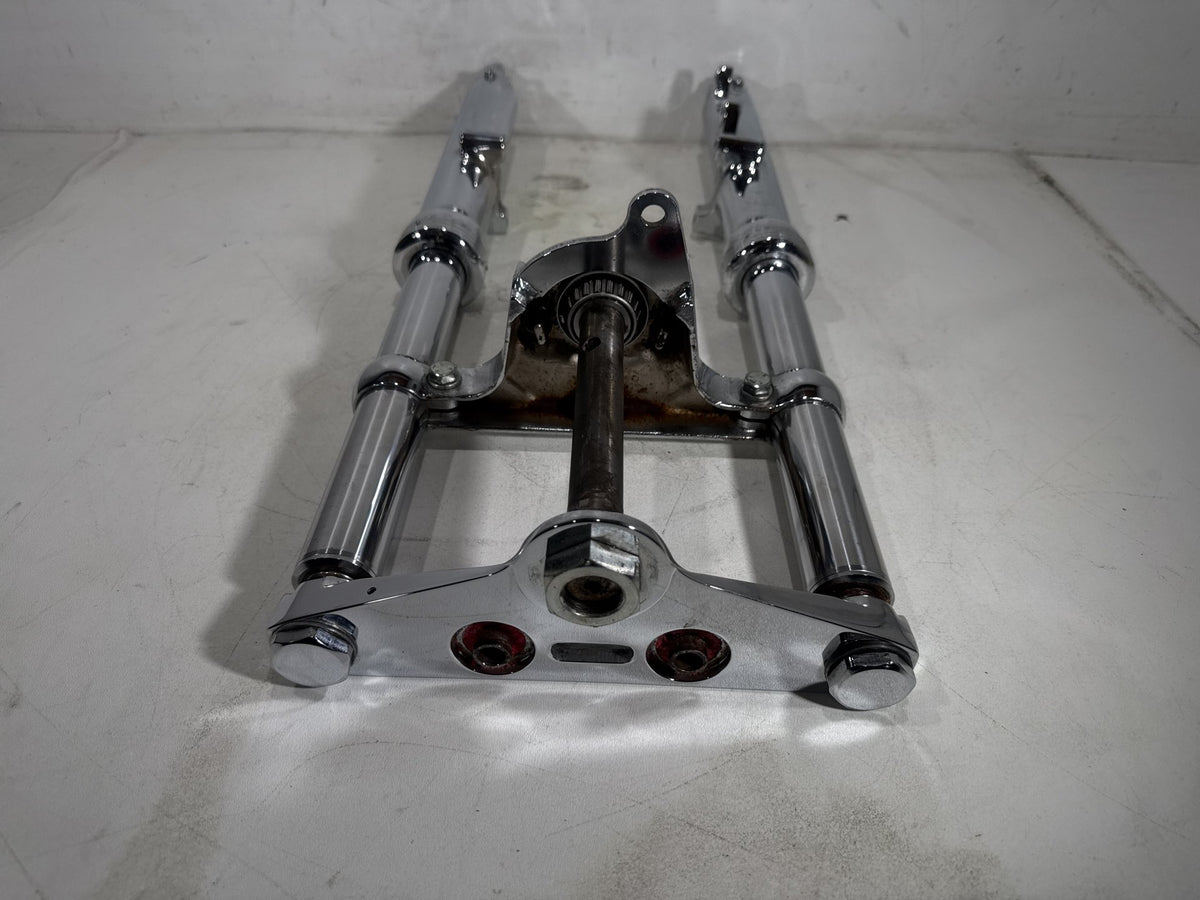1994 Harley Softail Custom OEM Front Triple Tree Set & LH RH Fork Legs Sliders