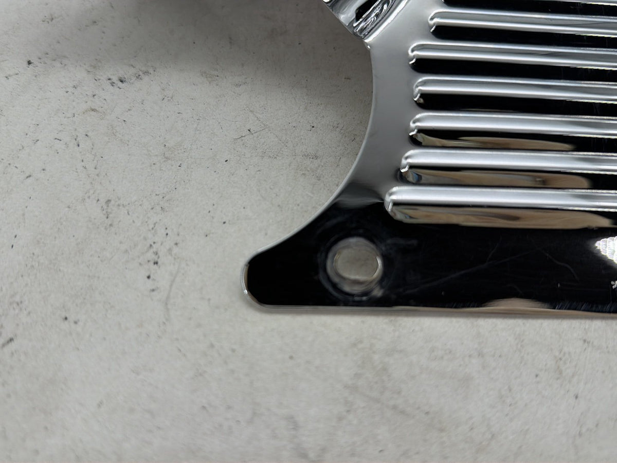 1990 Harley Electra Glide Touring Sport OEM Transmission Chrome Cover Trim Panel