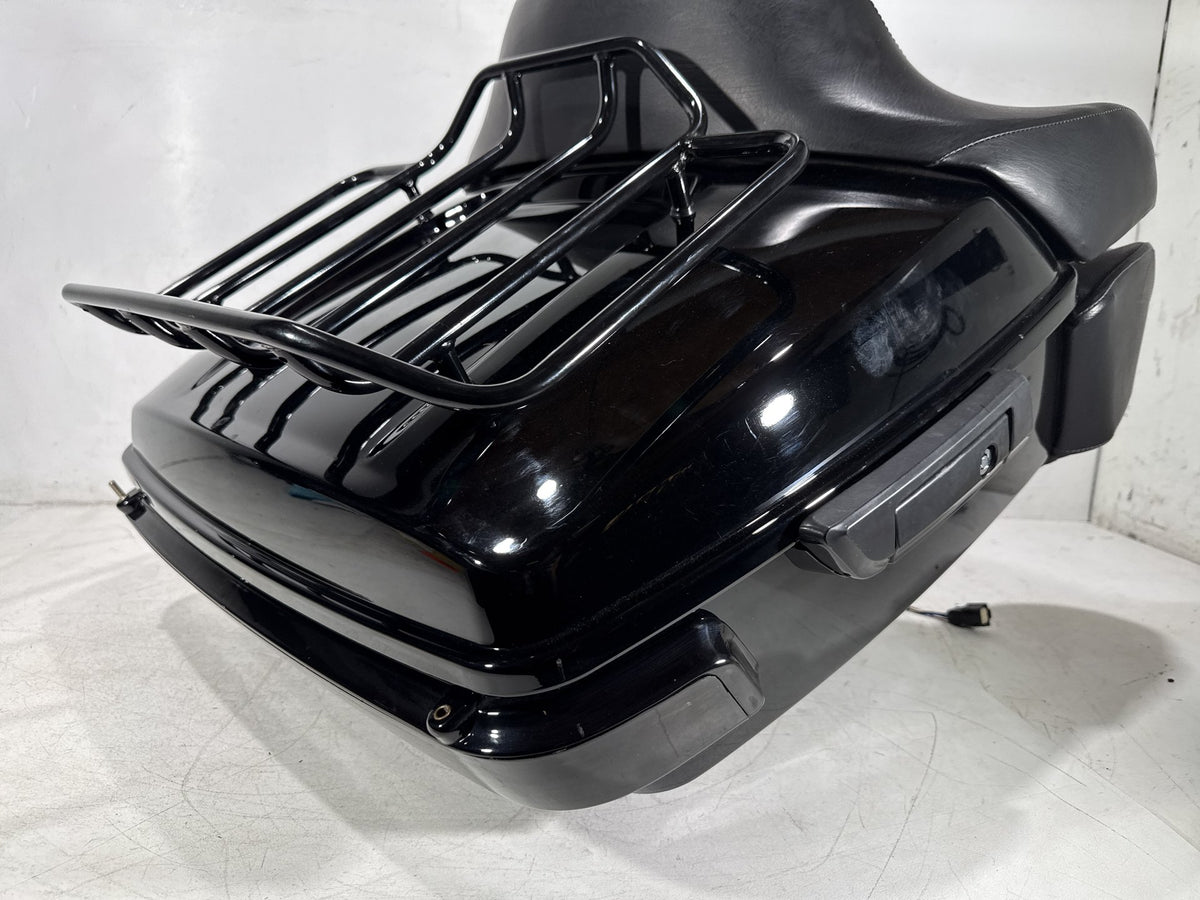 2014 Harley Touring FLHTK Electra Glide OEM Pass Backrest Tour Pak Luggage NOKey