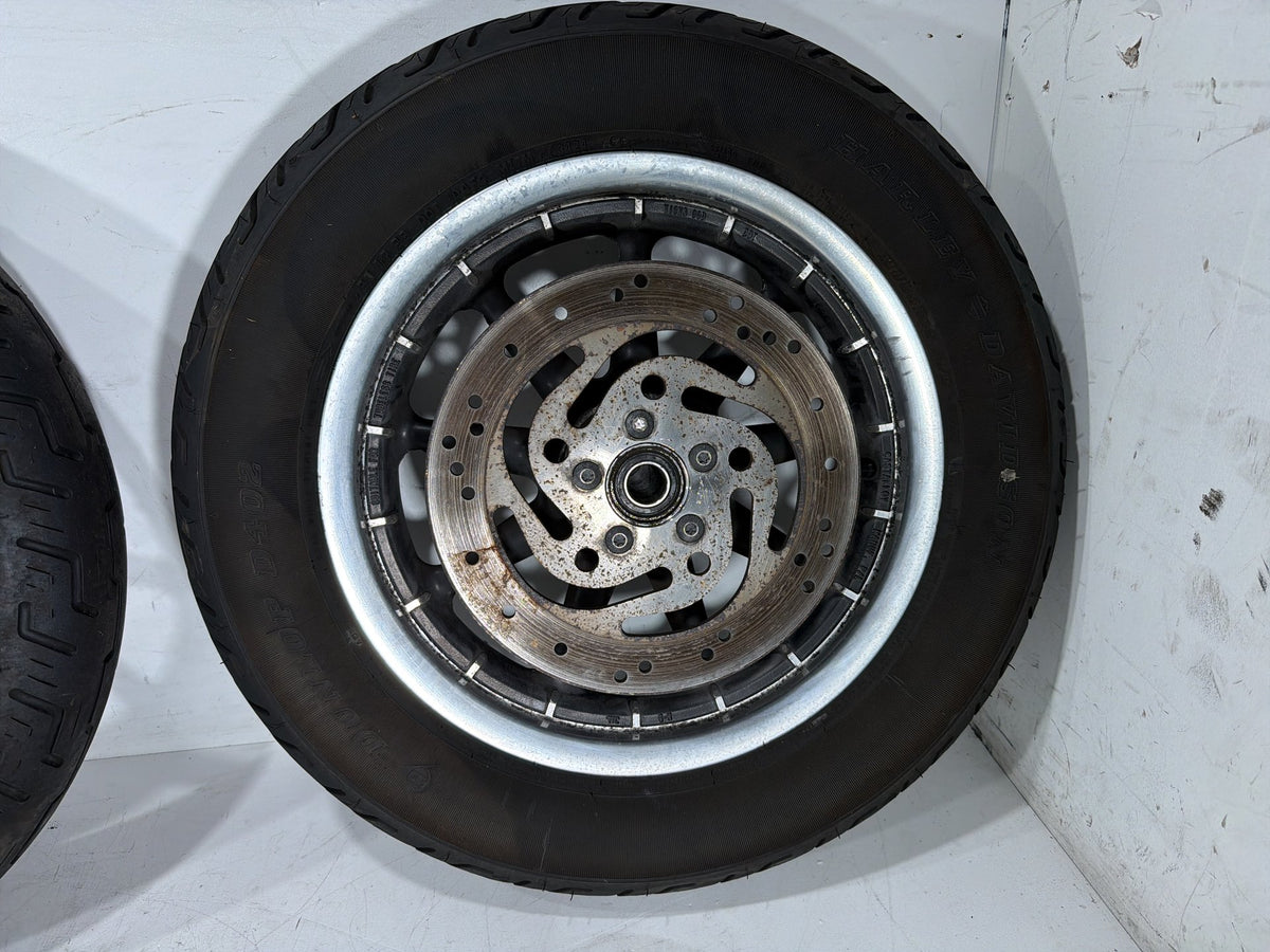 2006 Harley Electra Glide Touring Classic OEM Front & Rear Wheel Rim Tire 16"
