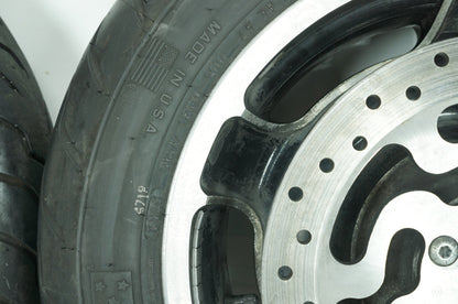 2008 - 2013 Harley-Davidson Touring Electra Police Front & Rear Wheel Rim Tire 41285-09