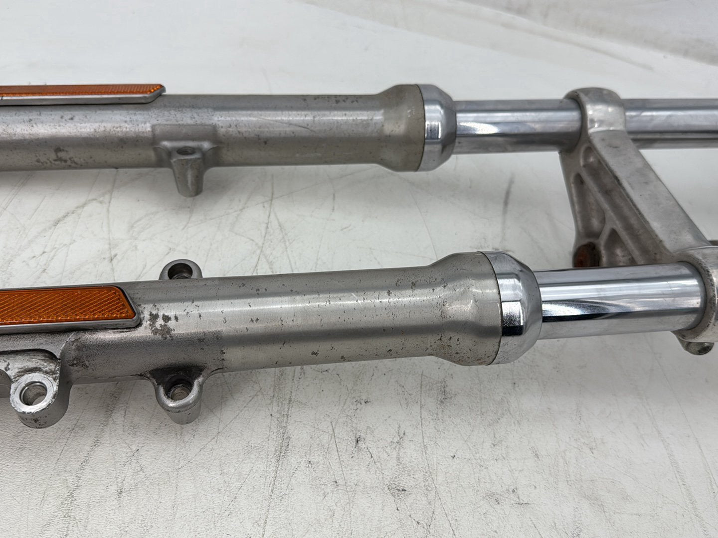 2008 Harley Sportster XL883L OEM Front Triple Tree Set &amp; LH RH Fork Legs Sliders