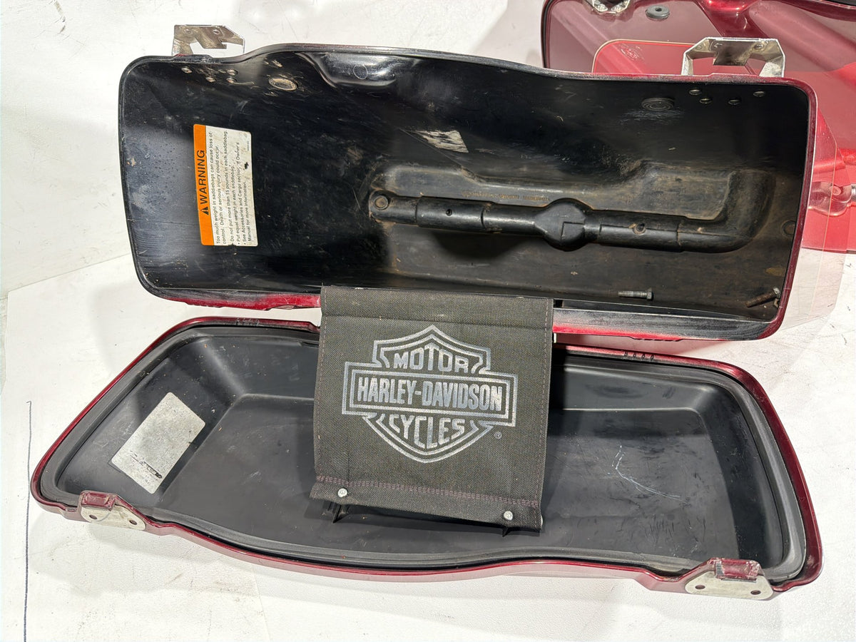 2008 Harley Electra Glide Touring Ultra OEM Left Right Saddlebags Luggage NOKey