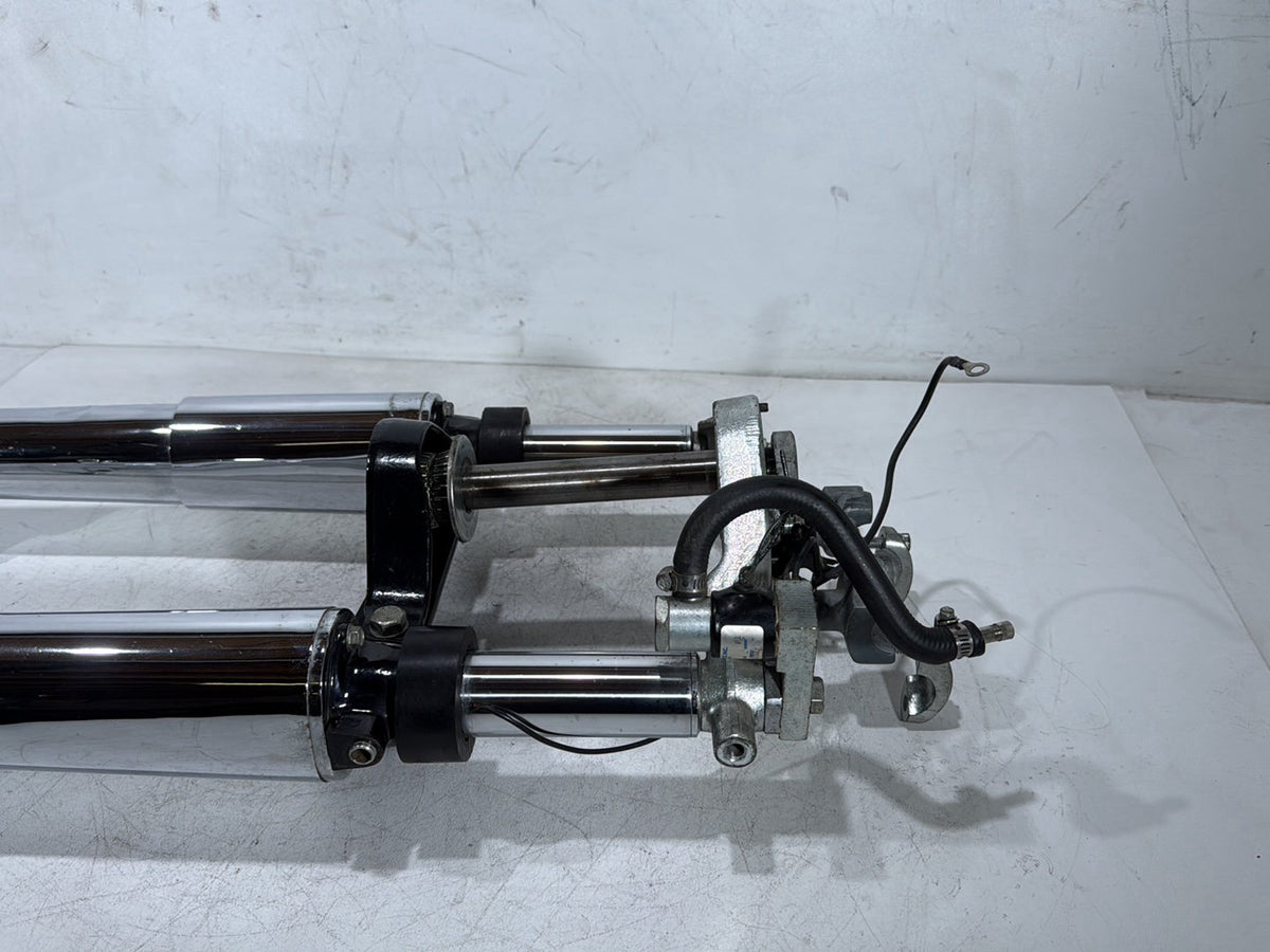 1992 Harley Electra Touring Front Triple Tree Set & LH RH Fork Legs Sliders