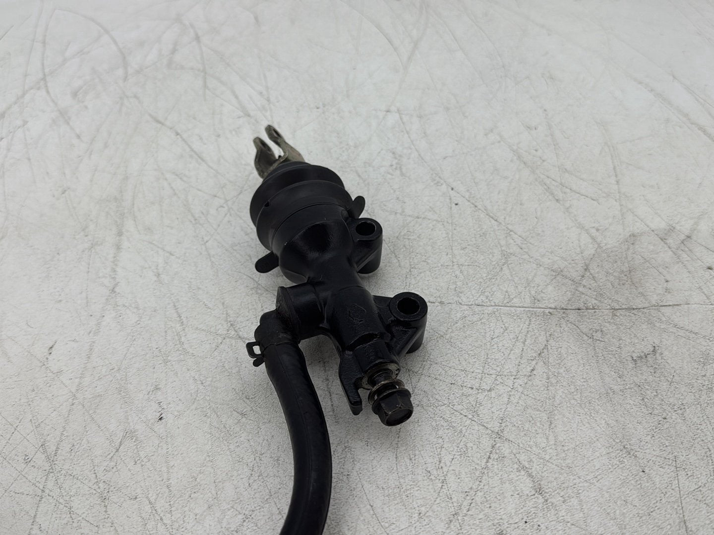 06 Harley Sportster XL883L 883 Low Rear Brake Master Cylinder Bottle Brake Line