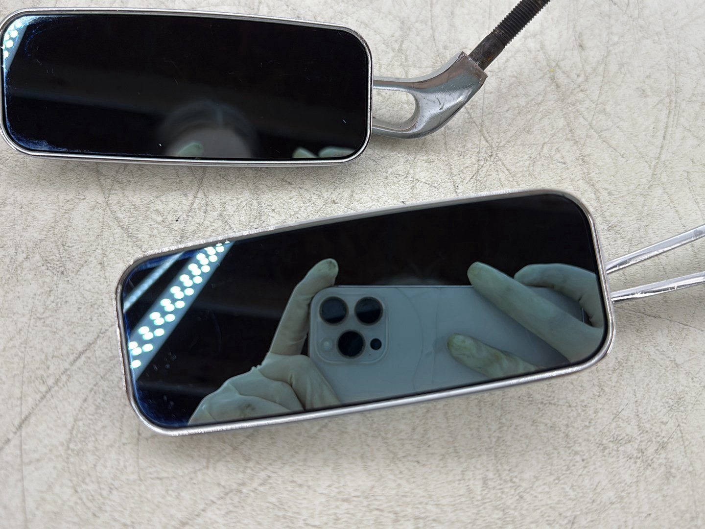 2004 Harley Dyna Super Glide FXDI OEM Left Right Rear View Mirror
