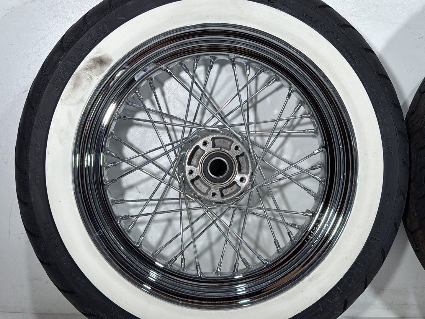 2008 Harley Softail Deluxe FLSTN OEM Front Rear Wheel Rim Tire Spoked