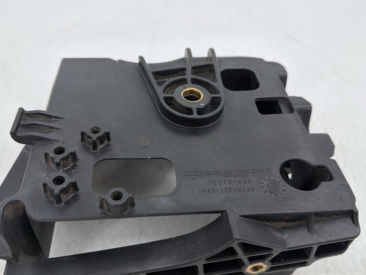 2009 Harley Dyna Street Bob FXDB OEM Battery Lower Box Tray 70379-06A