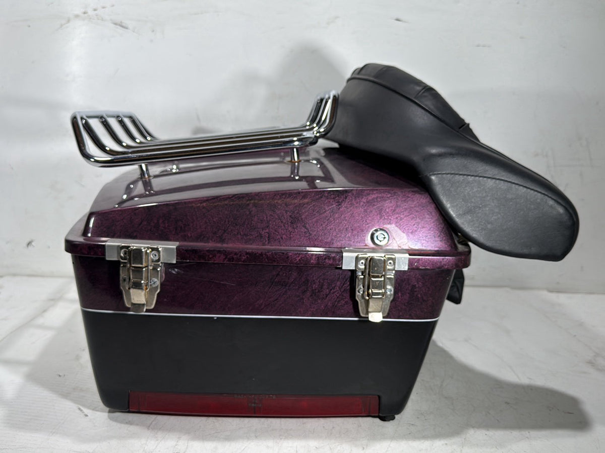 1990 Harley Electra Glide Touring Sport OEM Pass Backrest Tour Pak Luggage NOKey