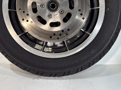 1984 - 1998 Harley-Davidson Touring Electra Glide Classic Front Wheel Rim Tire MT90B16 72H, Dunlop, 16"