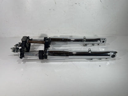 2003 Harley Electra Glide Touring Ultra FLHTCUI OEM Front Triple Tree Set & LH RH Fork Legs Sliders