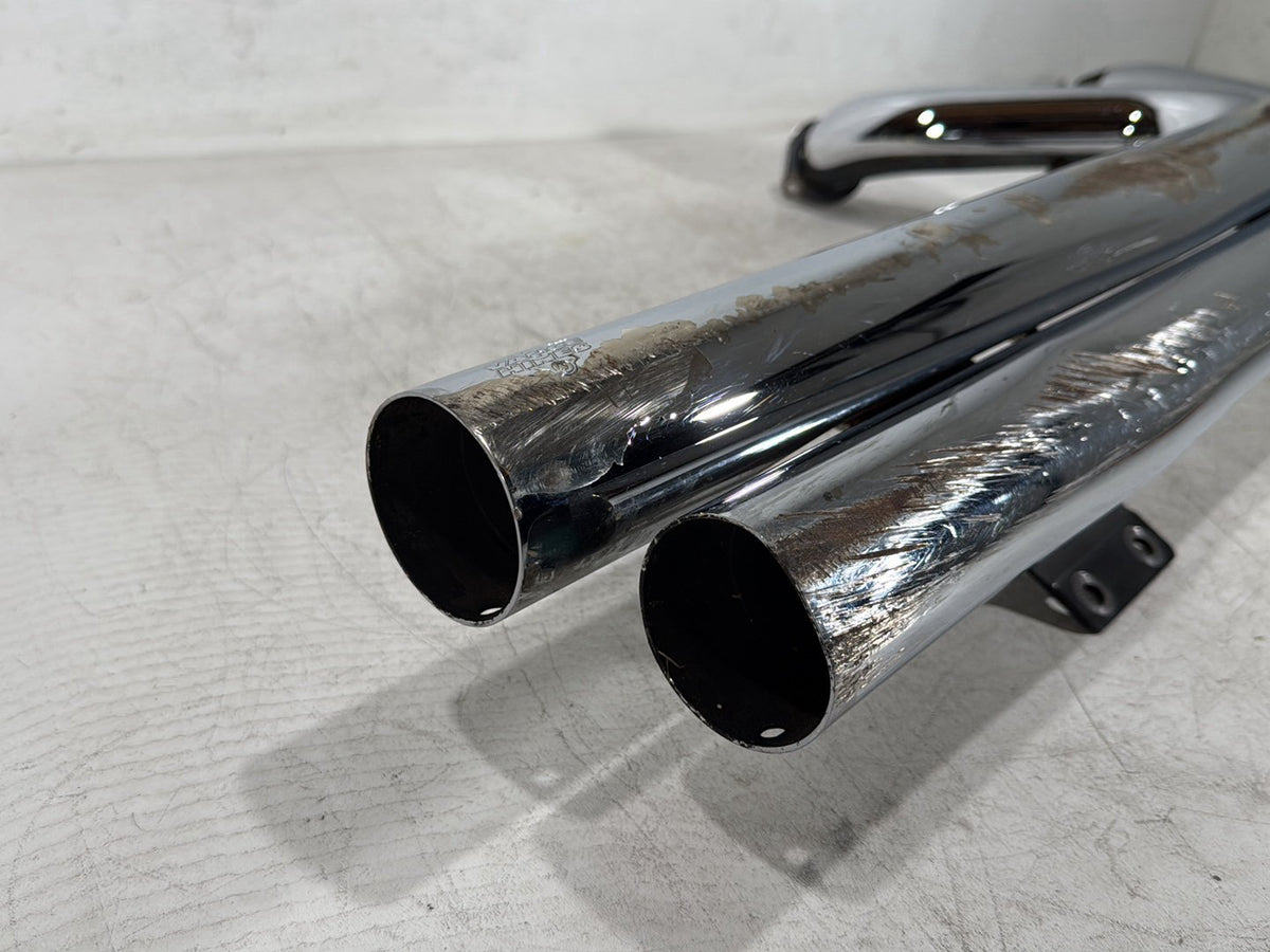 2003 Harley Softail Deuce FXSTD OEM Exhaust Header Pipes Vance & Hines SCRATCHED