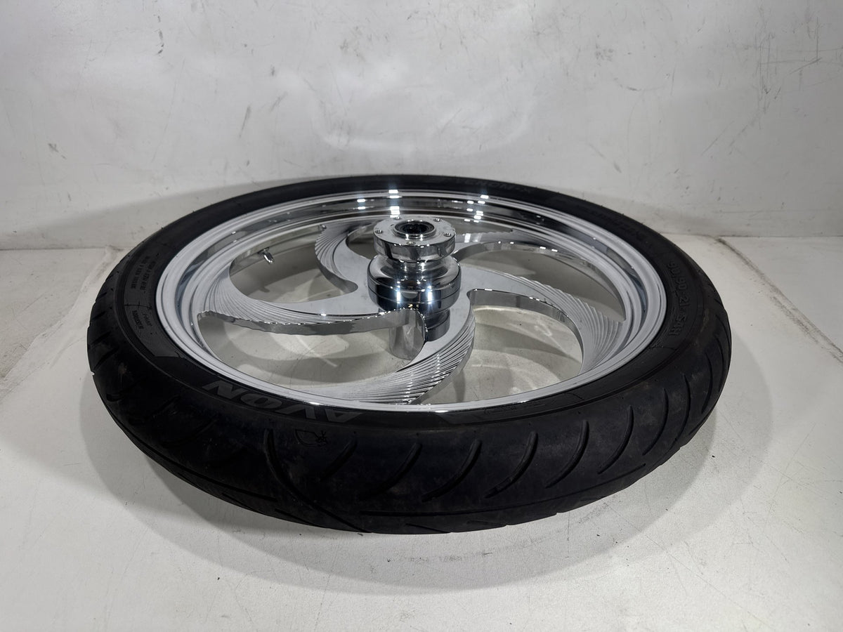 94 Harley Softail FXSTC Front Wheel Rim Tire Aftermarket Custom 90/90-21 54H 21"