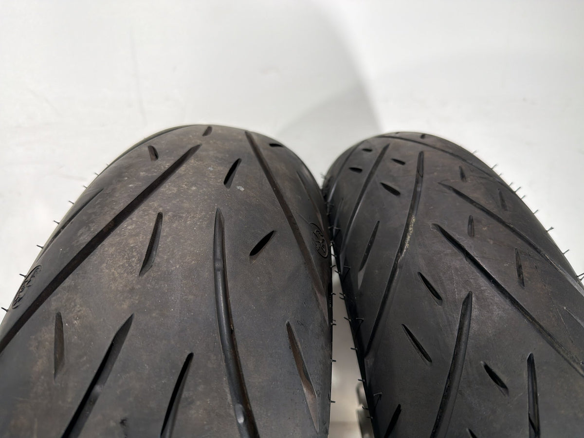 2012 Harley Dyna Fat Bob OEM Front Rear Wheel Rim Tire 130/90B16, 180/70B16 16"