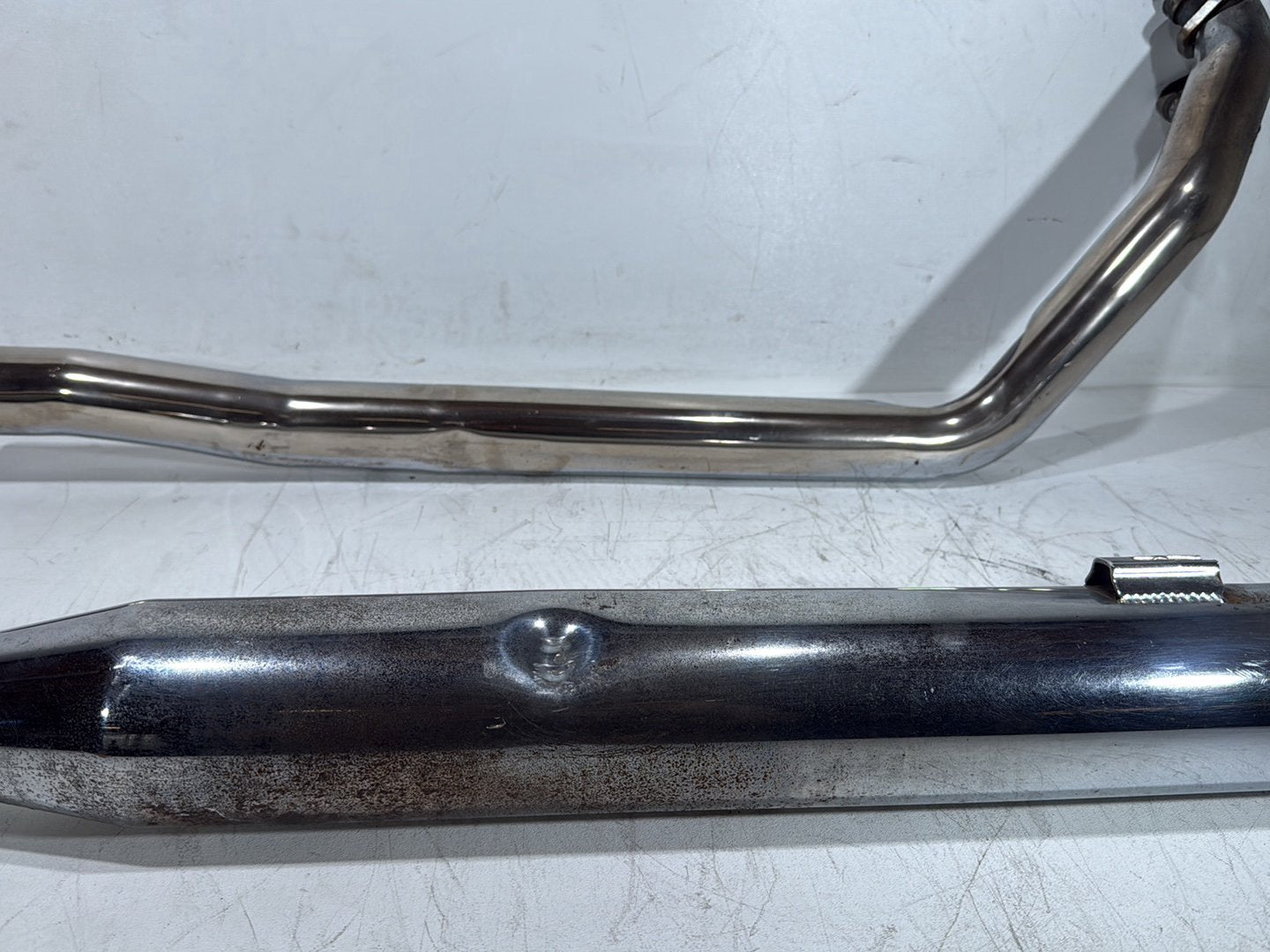2008 Harley Road King Touring Exhaust Muffler Silencer Slip On DENTED