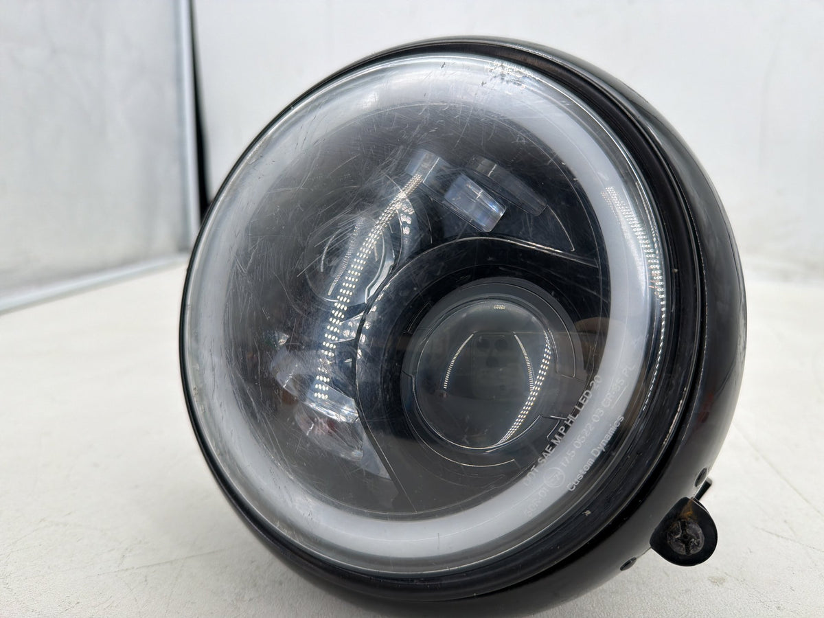 2016 Harley Dyna Fat Bob FXDF 103 Headlight Headlamp Head Lamp Light led DENTED